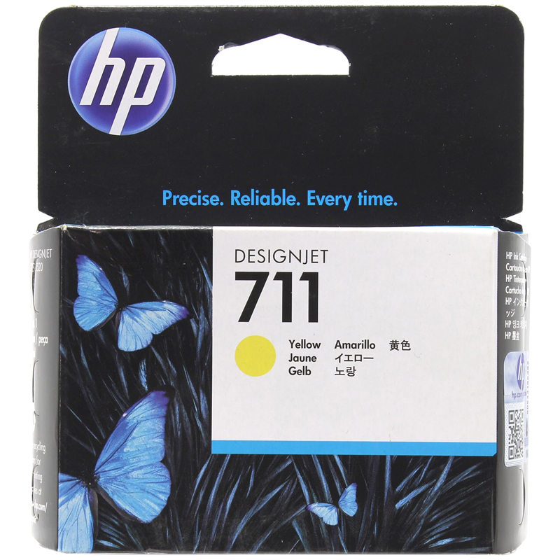 Картридж HP 711, желтый