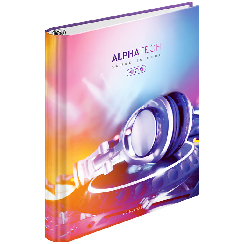 Тетрадь 120л. на кольцах, "Увлечения. Neon. Alphatech"