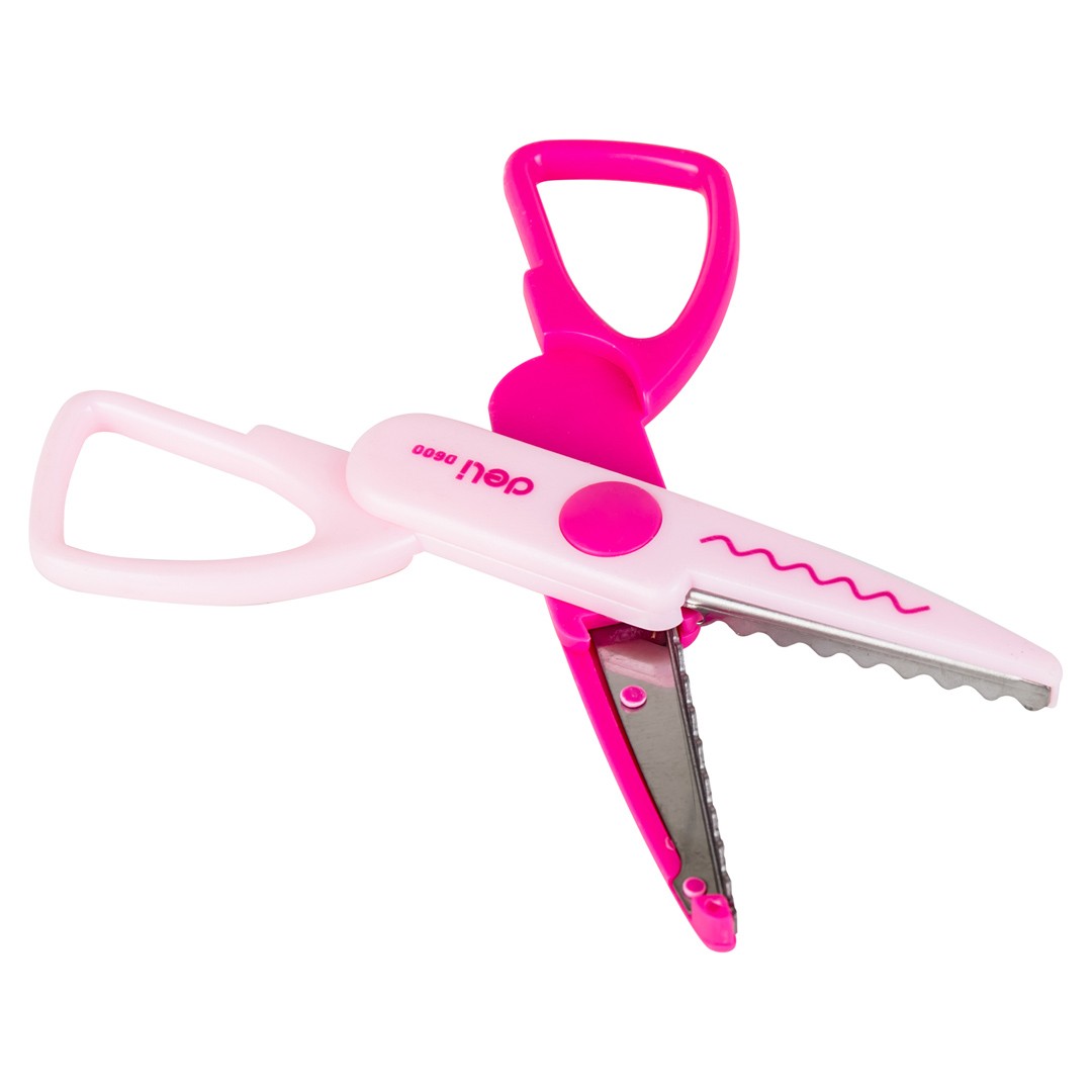 Ножницы фигурные 13,6 см "NEON", Deli