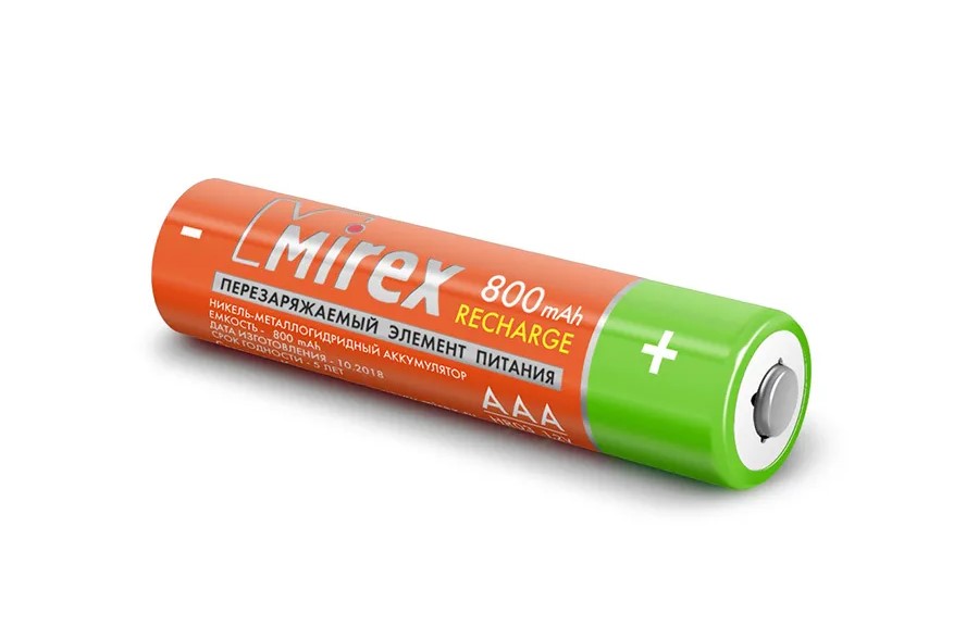 Аккумулятор ААA Mirex 800mAh