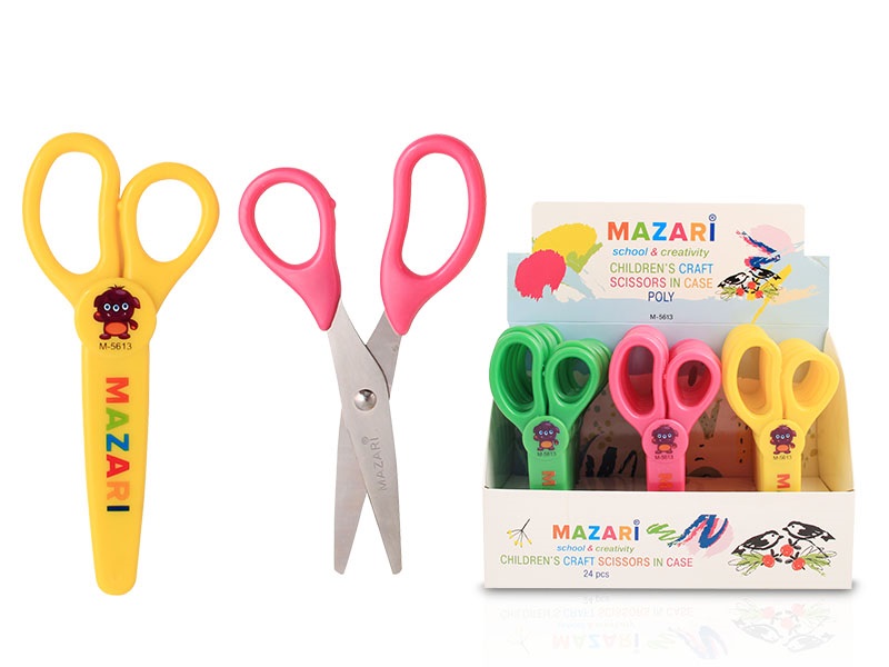 Ножницы детские 14см Mazari "Poly", в чехле
