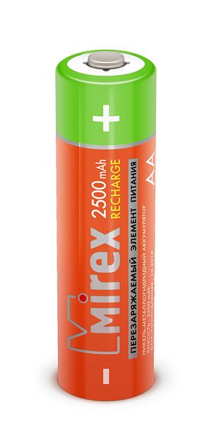 Аккумулятор АА Mirex 2500mAh