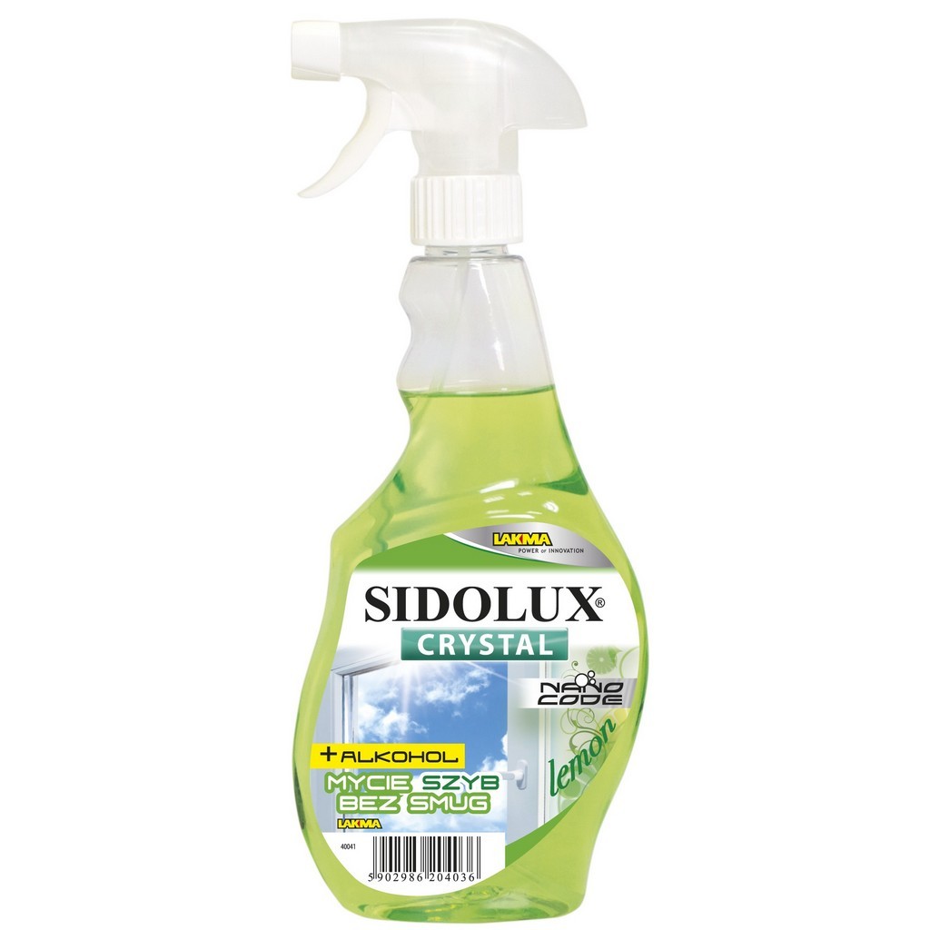 Средство для стекол "Sidolux" Crystal Лимон, 500мл