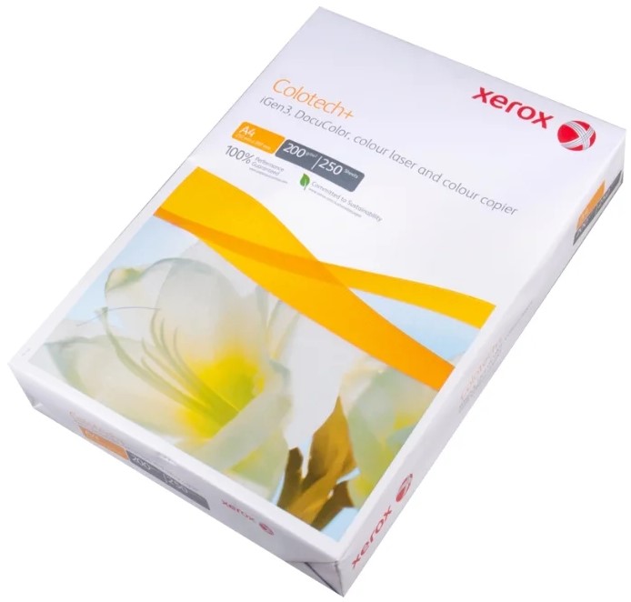 Бумага А4 "Xerox Colotech+" 250г/м2, 1лист